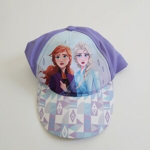 Disney Frozen Elsa Anna Adjustable Baseball Cap Purple Youth Girls